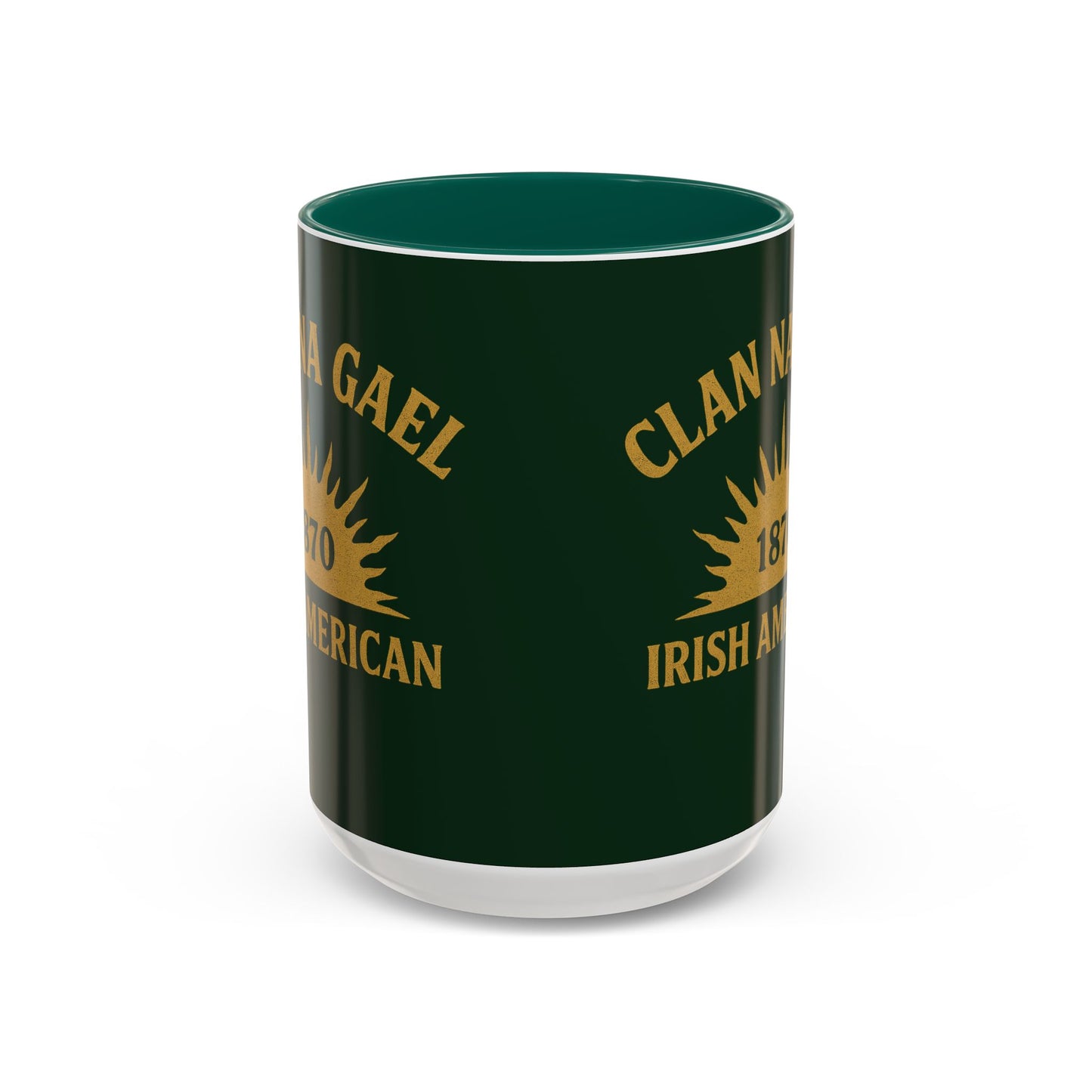 "Clan na Gael - Irish American", Colorful Mugs (11oz, 15oz) (Fenian Green)