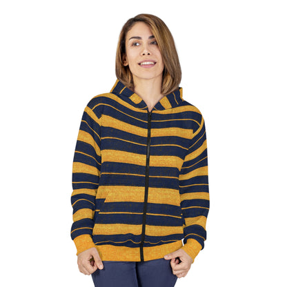 "Golden Ensign", Unisex Wearable Art Zip Hoodie
