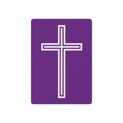 "A Simple Cross", Chrsitian Playing Cards (Vesper Violet)