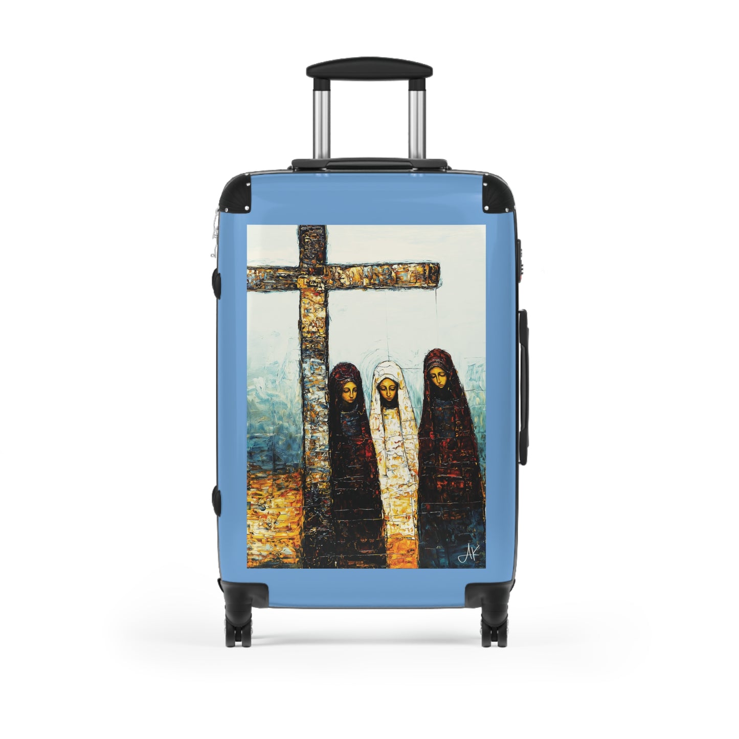 "At-the-Foot of the Cross - John 19:25", Suitcases (Light Blue)