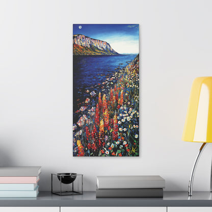 "Blooms Under Gaelic Moon", Stretched Classic Canvas Print