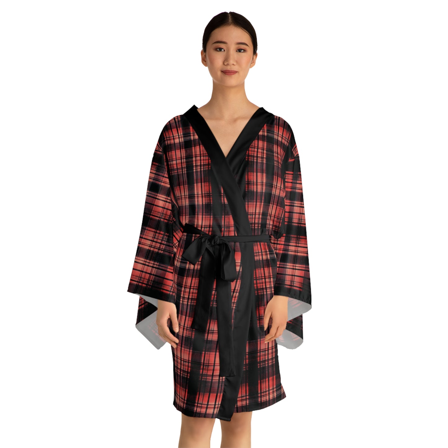 "Kin of Flame", Long Sleeve Kimono Robe