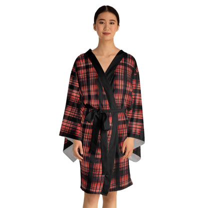"Kin of Flame", Long Sleeve Kimono Robe