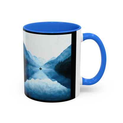 "Connected in Silence - Psalm 46:10", Colorful Mugs (11oz, 15oz)