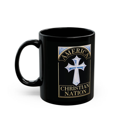 "America Christian Nation" #22, Black Mug (11oz & 15oz)