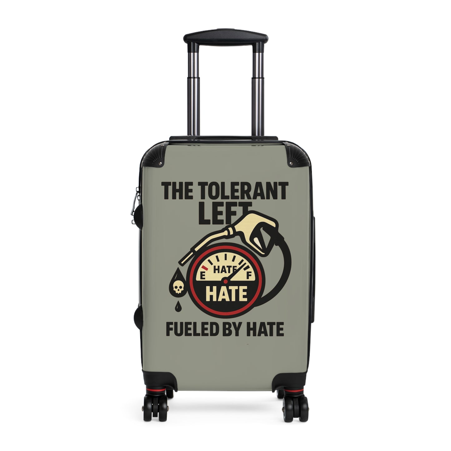 "The Tolerant Left", Suitcase (Deep Seagrass Grey)