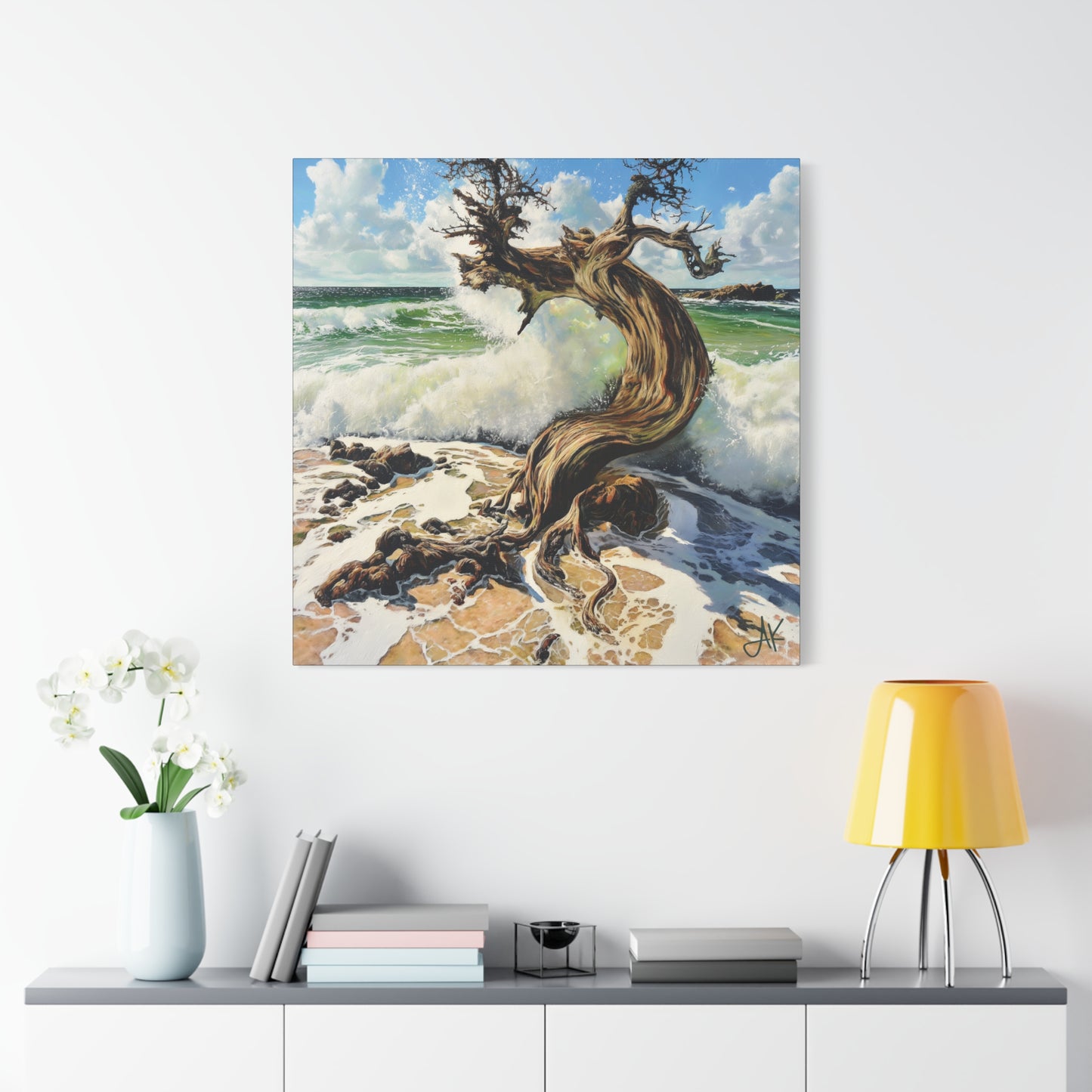 "Stormroot Bearing the Ninth Wave", Fine Art Matte Canvas, Stretched, 1.25"