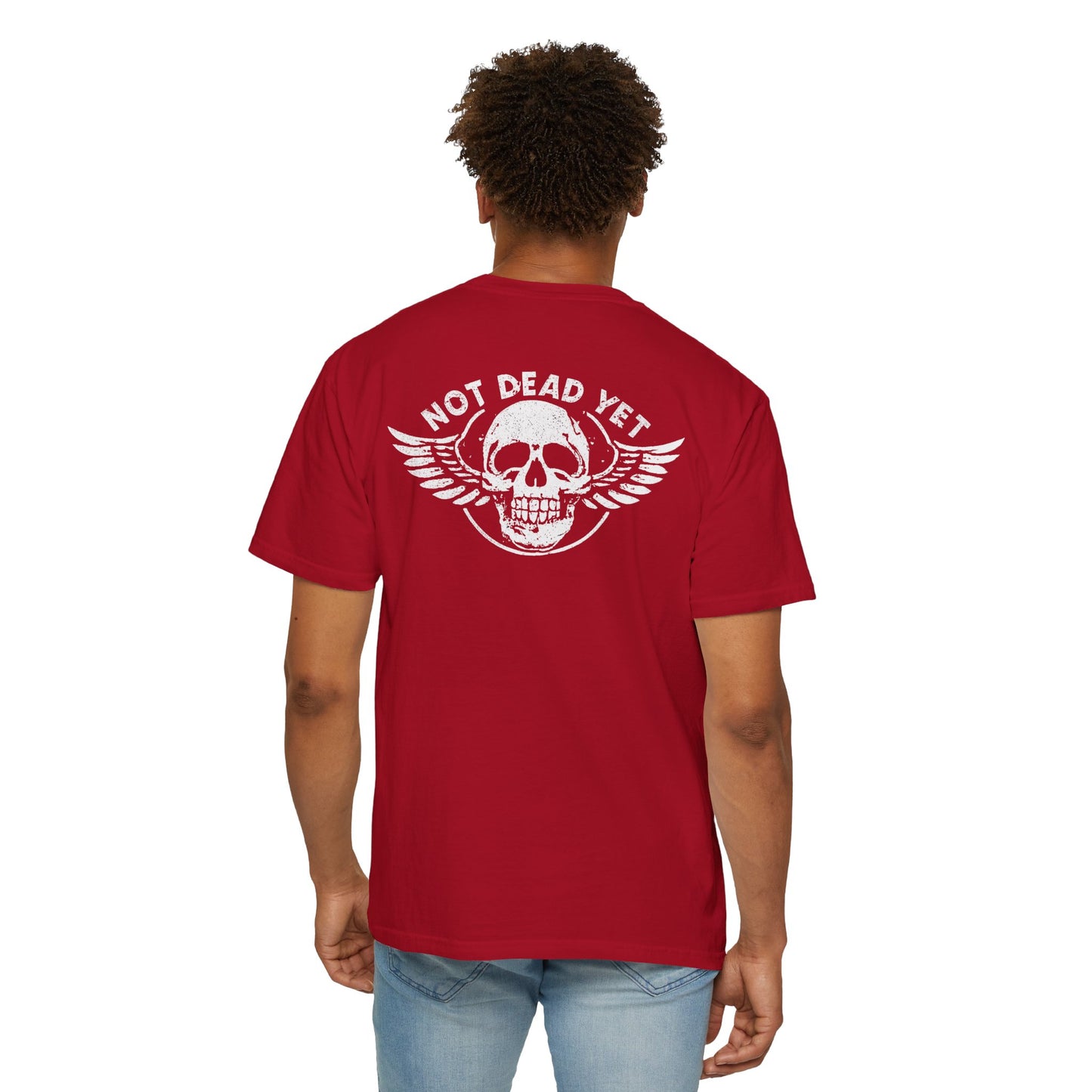 "Not Dead Yet - Winged Skull", Unisex T-shirt