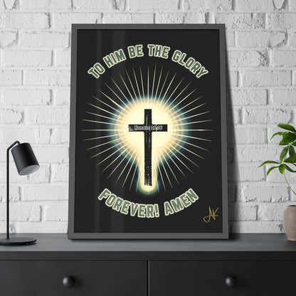 "Romans 11:36", Framed Paper Poster