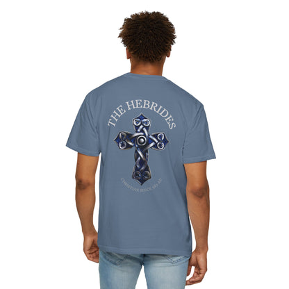"The Hebrides - Christian since 563 AD", Unisex T-shirt