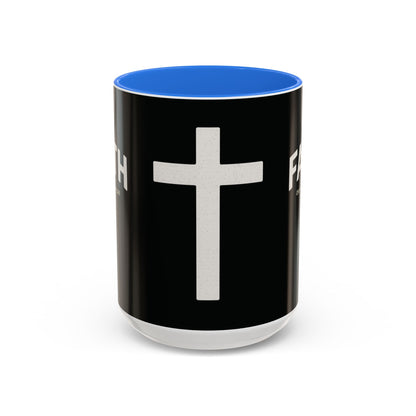 "Faith Overcomes Fear", Colorful Mugs (11oz, 15oz)