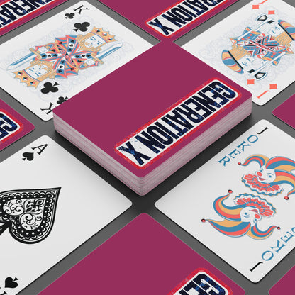 "Generation X", Retro Playing Cards (Early Purple Orchid)