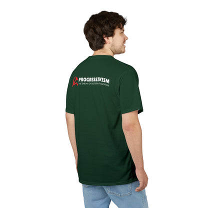 "Progressivism - Enemy of Western Civilization", Unisex Tee (Monsoon Green)