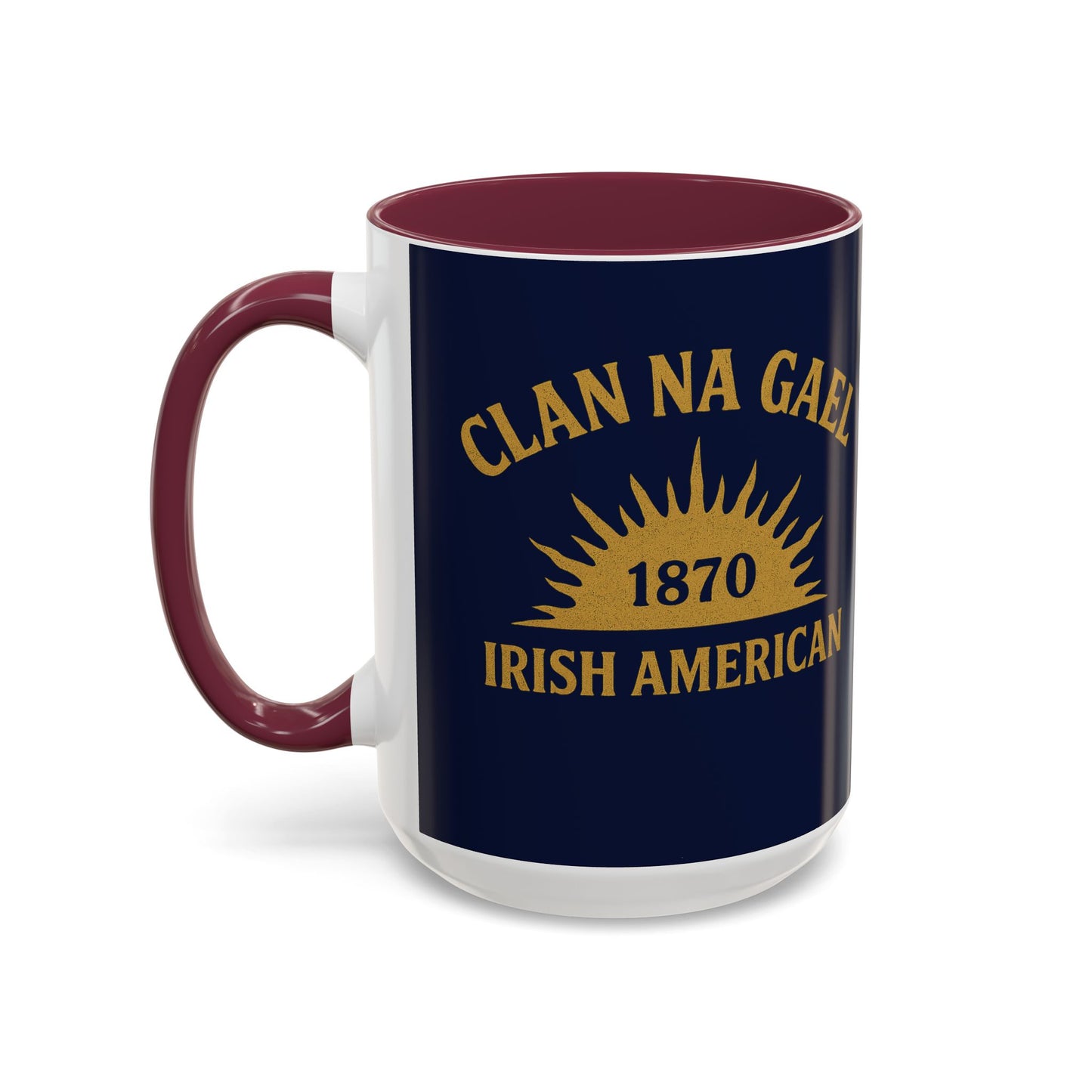 "Clan na Gael - Irish American", Colorful Mugs (11oz, 15oz) (Mariana Blue)