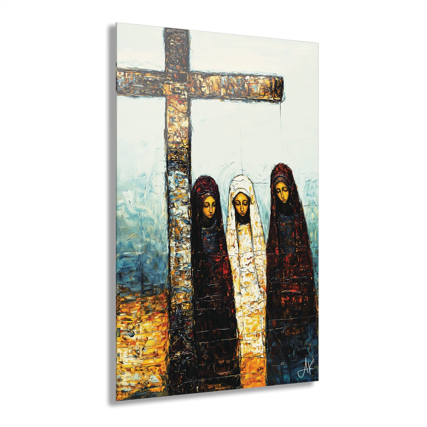 "At-the-Foot of the Cross - John 19:25", Fine Art Acrylic Wall Prints (French Cleat Hanging)