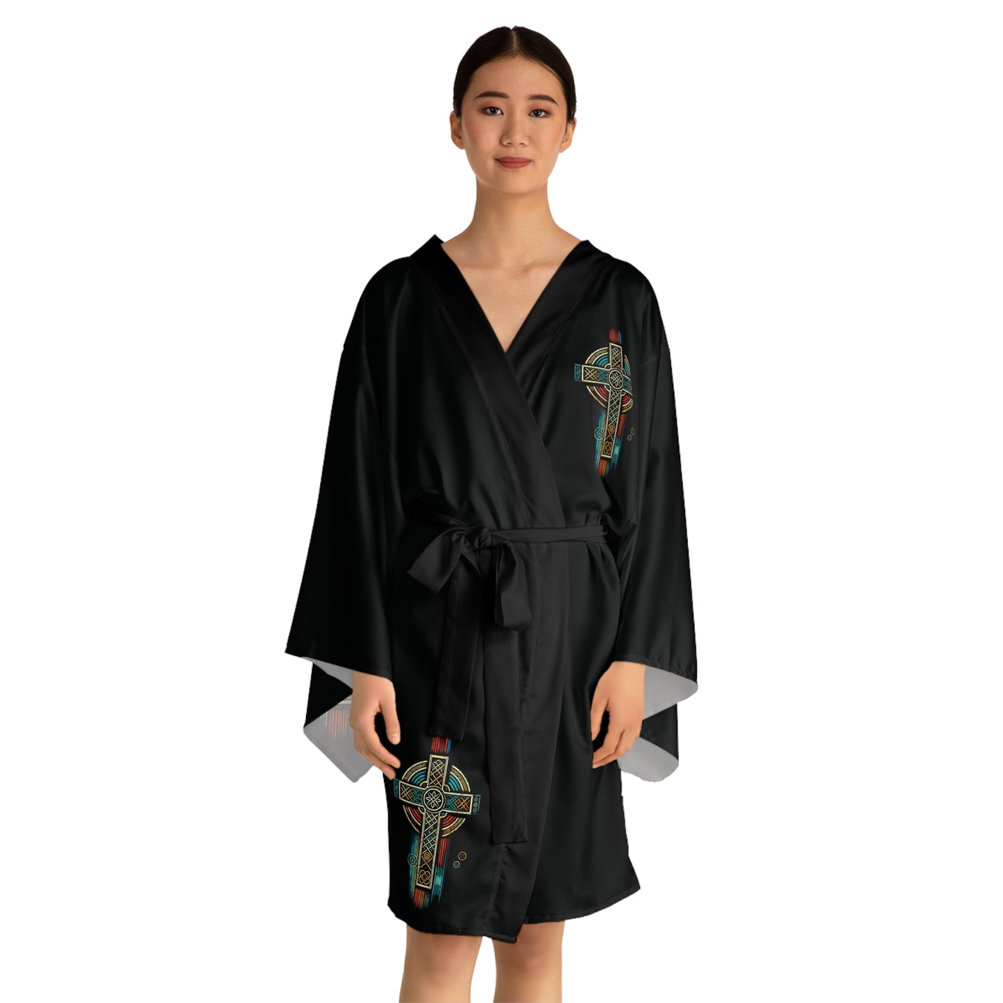 "Ancestral Faith", Long Sleeve Kimono Robe