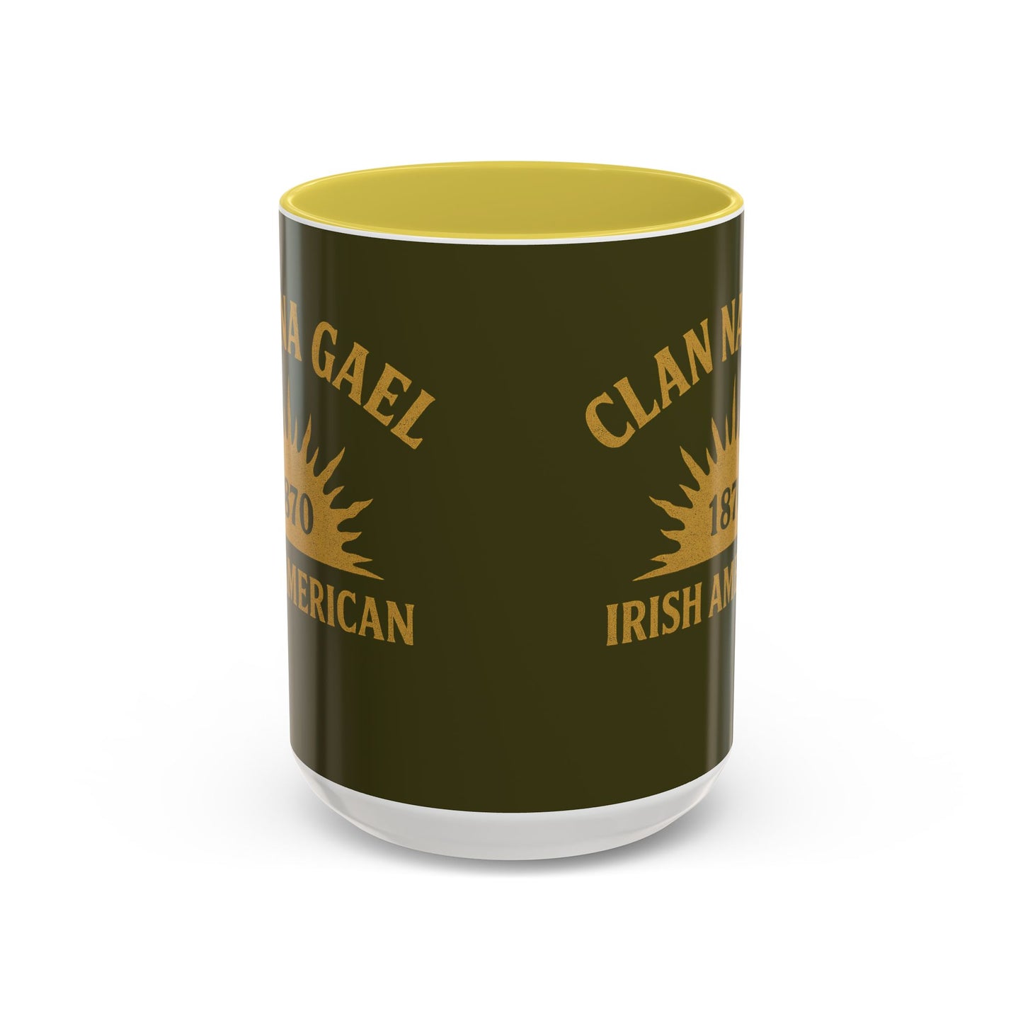"Clan na Gael - Irish American", Colorful Mugs (11oz, 15oz) (Fianna Green)