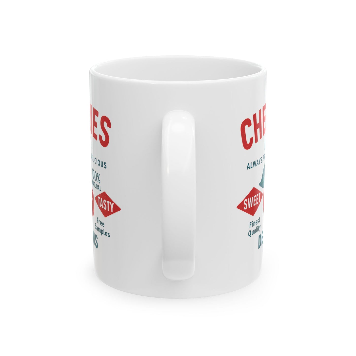 "Delicious Cherries", White Mug, (11oz & 15oz)