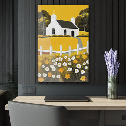 "Eaglais a’ Bhuidhe (Gaelic) - The Church of Golden Hope (English)", Fine Art Acrylic Wall Prints (French Cleat Hanging)