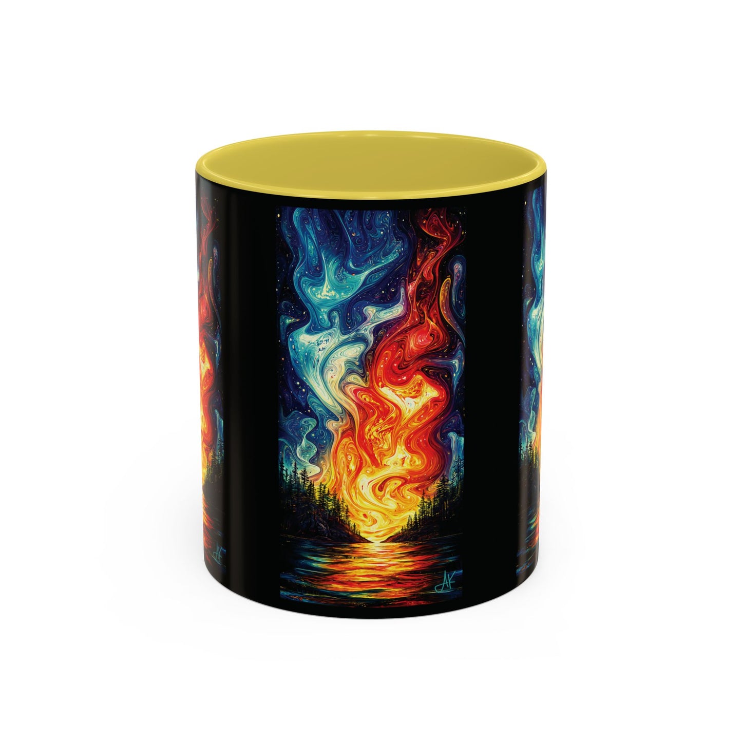 "Naomh Solus (Gaelic) - Sacred Light (English)", Colorful Mugs (11oz, 15oz)