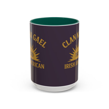 "Clan na Gael - Irish American", Colorful Mugs (11oz, 15oz) (Purple Verbena)