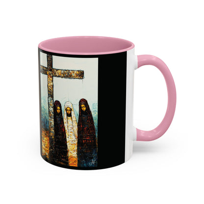 "At-the-Foot of the Cross - John 19:25", Colorful Mugs (11oz & 15oz)