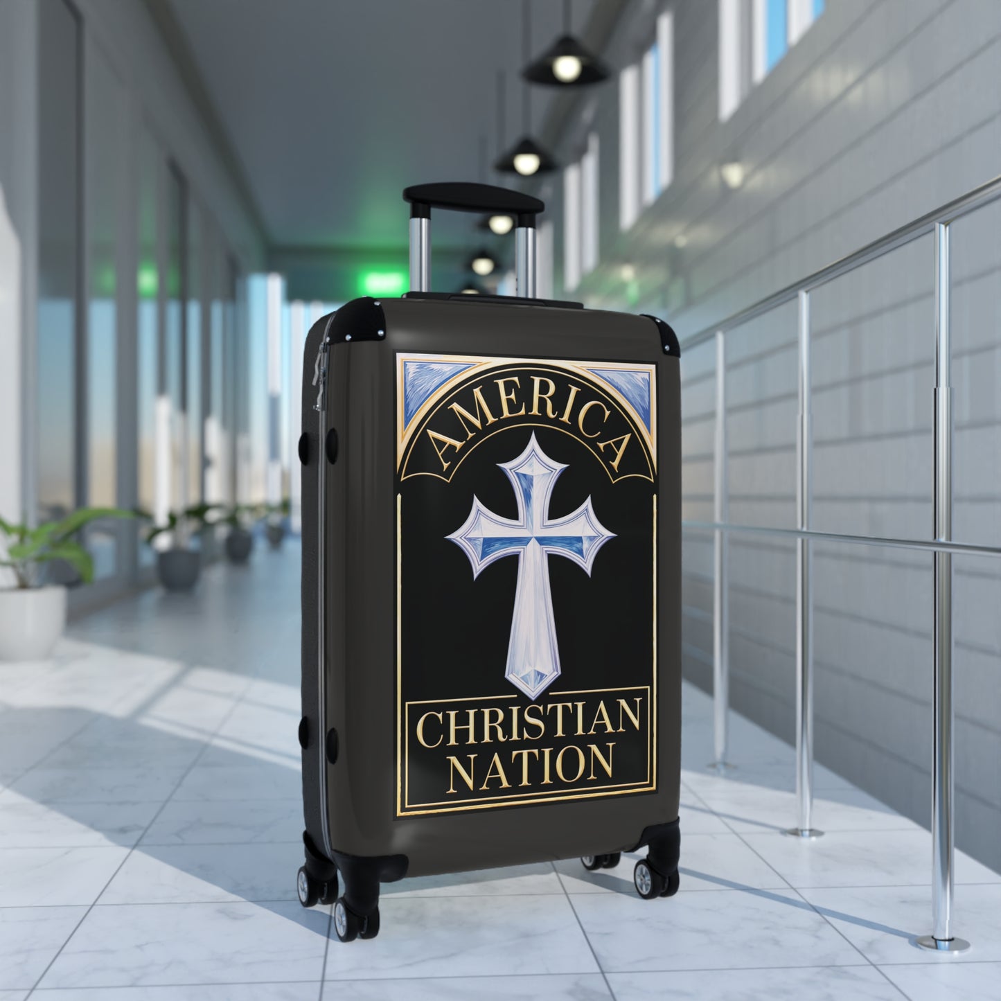 "America Christian Nation" #22 Suitcases (Jet Black)