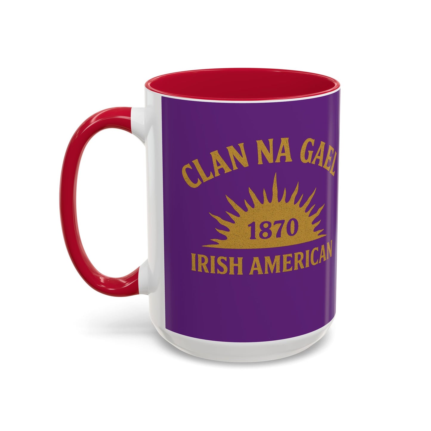 "Clan na Gael - Irish American", Colorful Mugs (11oz, 15oz) (Vesper Violet)