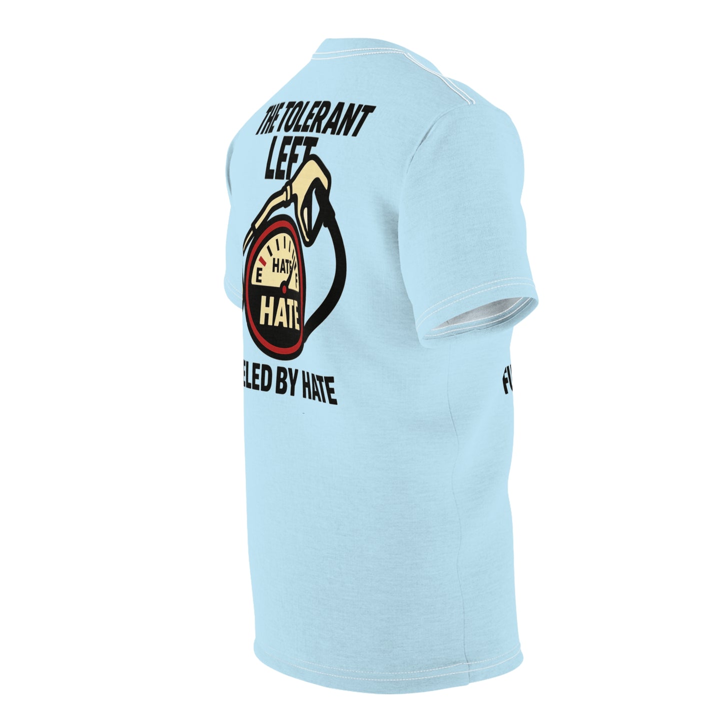 "The Tolerant Left", Unisex T-shirt (Pale Sky)