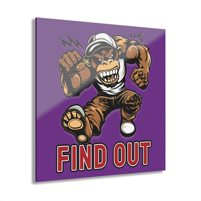 "Find Out", Acrylic Wall Prints (French Cleat Hanging) (Vesper Violet)