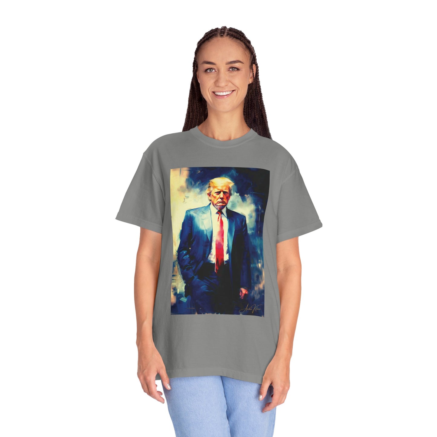"Trump Portrait No. 6", Unisex T-shirt (Light Colors)