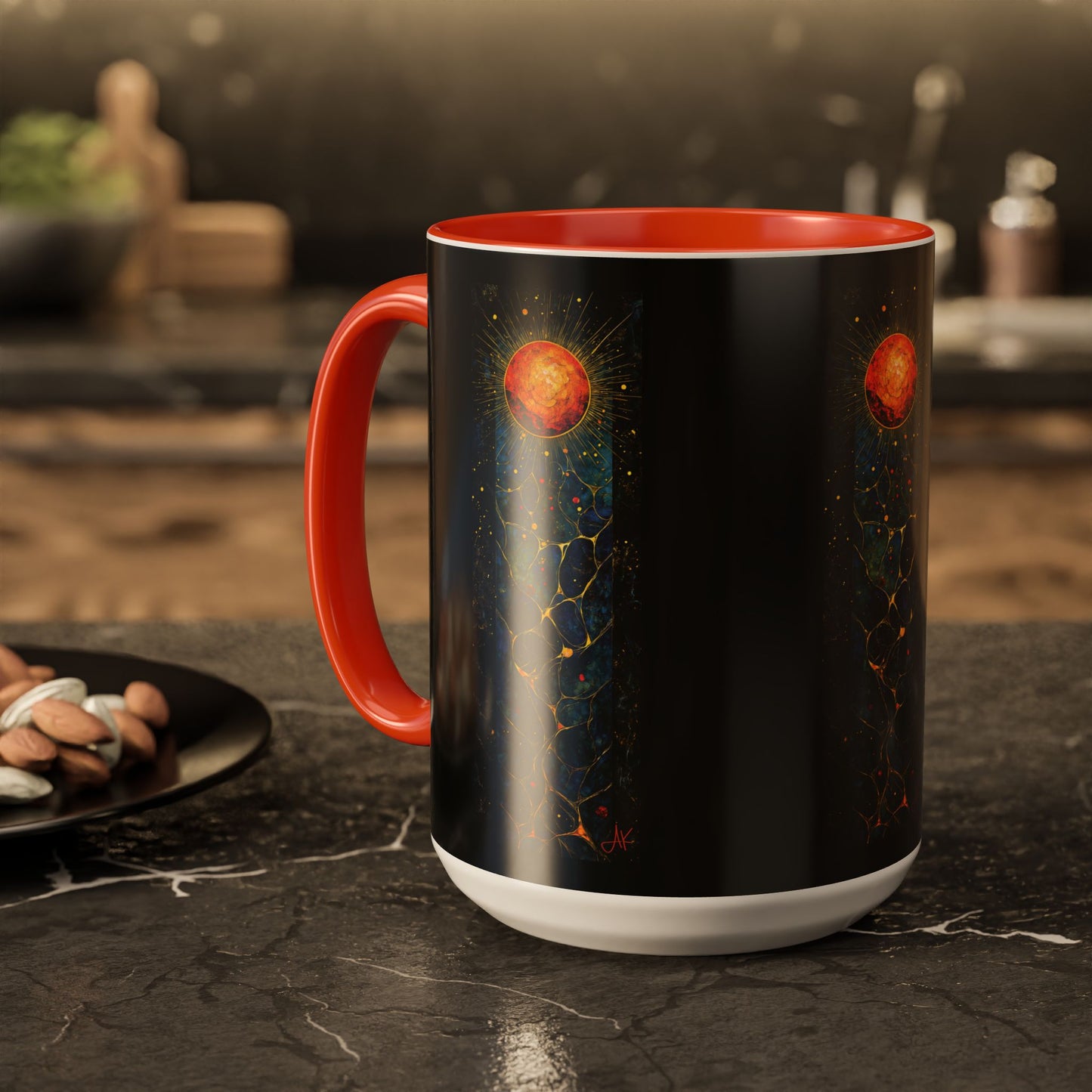 "The Living Light (John 8:12)", Colorful Mugs (11oz, 15oz)