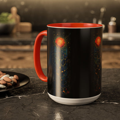 "The Living Light (John 8:12)", Colorful Mugs (11oz, 15oz)