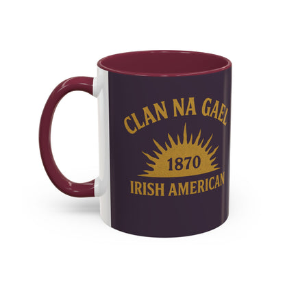 "Clan na Gael - Irish American", Colorful Mugs (11oz, 15oz) (Purple Verbena)