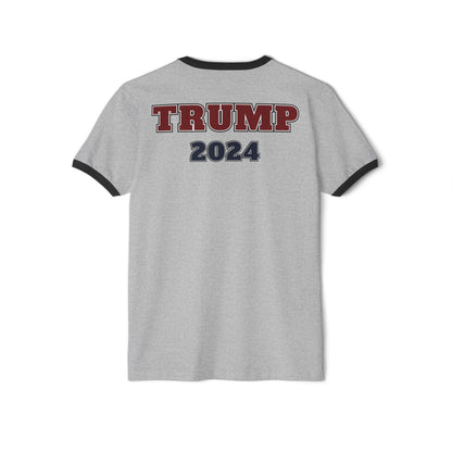 "TRUMP - 2024", Unisex Cotton Ringer T-Shirt - Historical Collectible