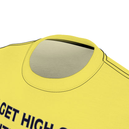 "Intelligent Conversation", Unisex T-shirt (Corn Yellow)