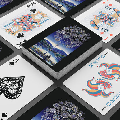 "The Dreaming Tree", Fine Art Playing Cards (Void Black)