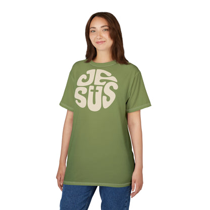 "Retro Jesus", Unisex T-shirt (Sage Green)