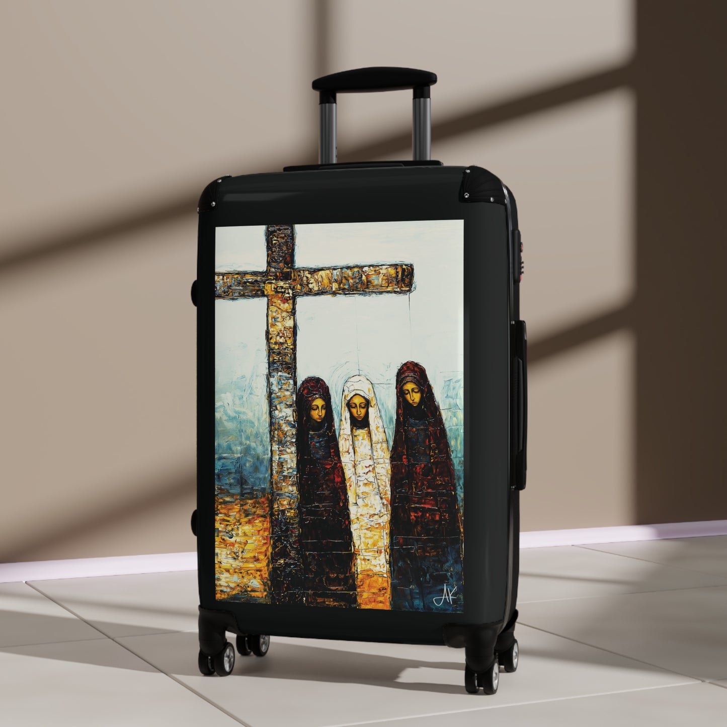 "At-the-Foot of the Cross - John 19:25", Suitcases (Black)