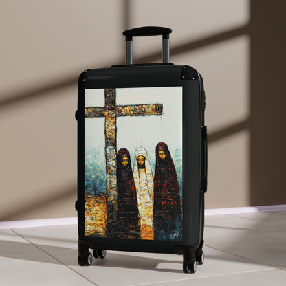 "At-the-Foot of the Cross - John 19:25", Suitcases (Black)