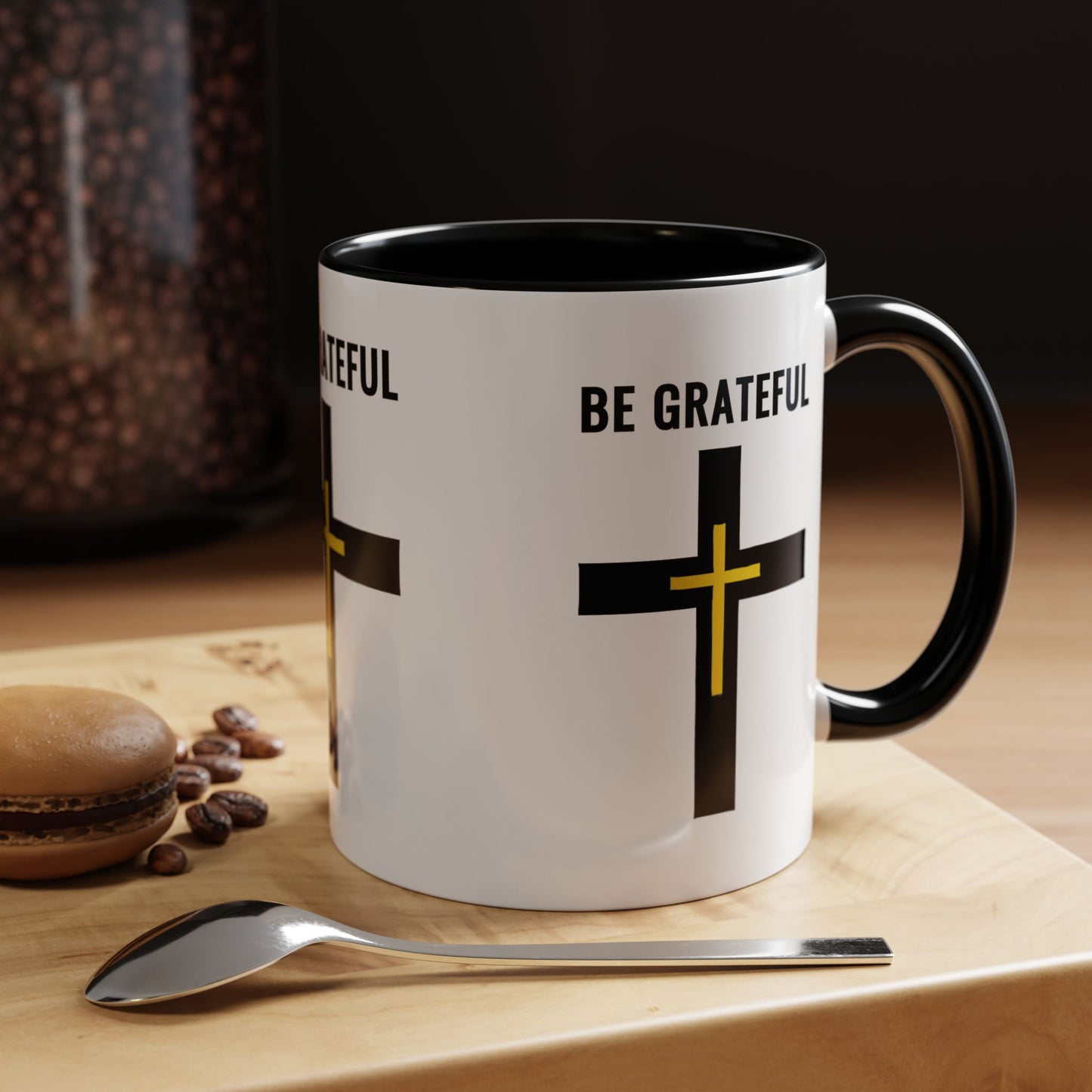 "Be Grateful", Accent Coffee Mug