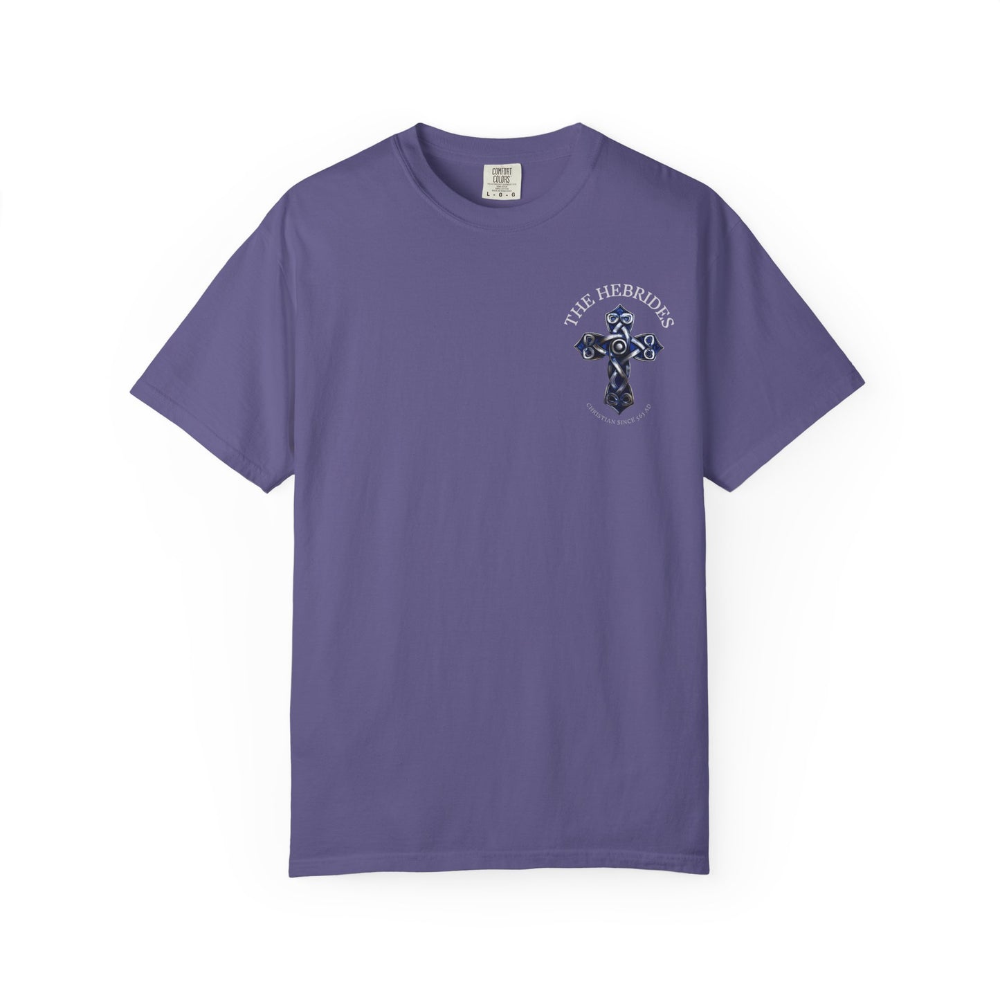"The Hebrides - Christian since 563 AD", Unisex T-shirt