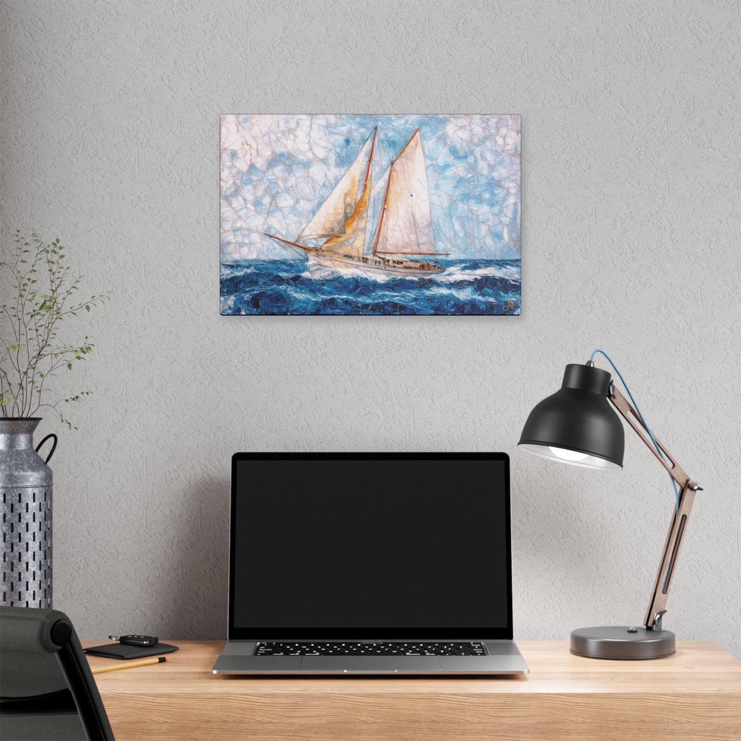 "Echoes of Ancestral Sea Lords", Stretched Classic Canvas Fine Art Print