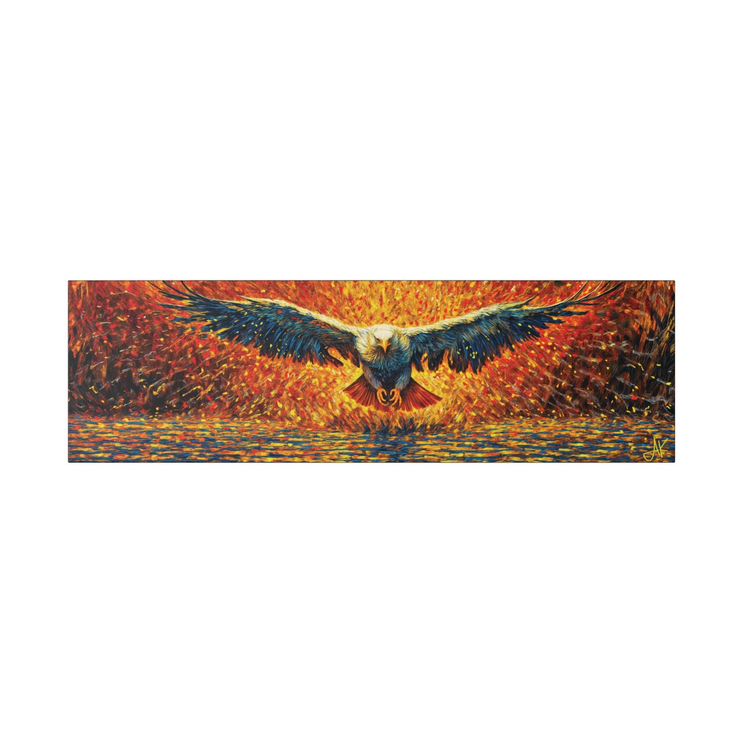 "Golden Eagle - Jeremiah 33:3 (KJV)", Classic Stretched Canvas Fine Art Print