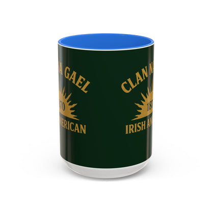 "Clan na Gael - Irish American", Colorful Mugs (11oz, 15oz) (Fenian Green)