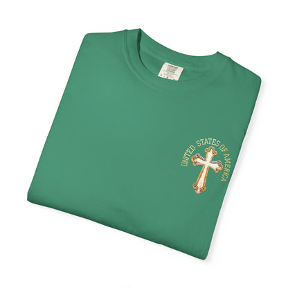 "USA Gold Cross", Unisex T-shirt