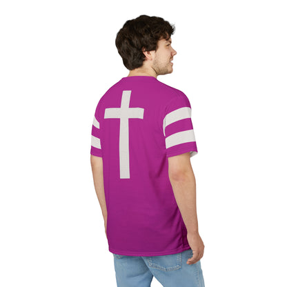 "Faith Overcomes Fear", Unisex Tee (Prairie Foxglove Pink)
