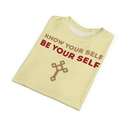 "Know Your Self", Unisex T-shirt (Primrose Light)
