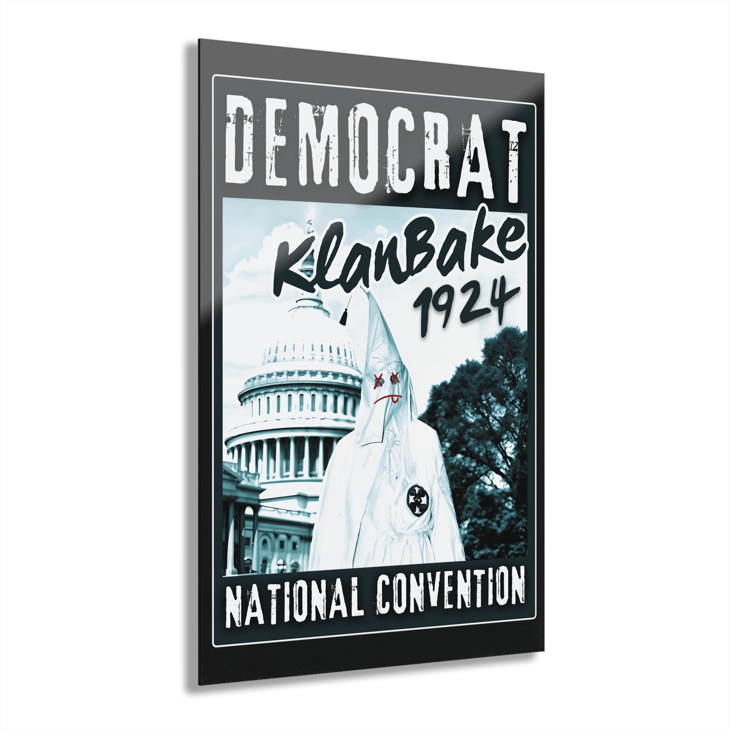 "Democrat KlanBake 1924", Acrylic Wall Prints (Cool Black)