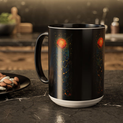 "The Living Light (John 8:12)", Colorful Mugs (11oz, 15oz)